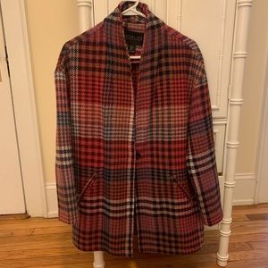 Rachel Zoe Plaid Houndstooth Coat